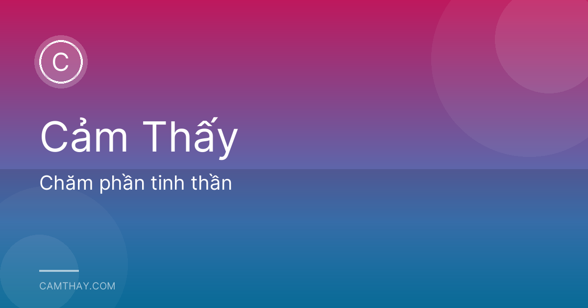 Chăm phần tinh thần